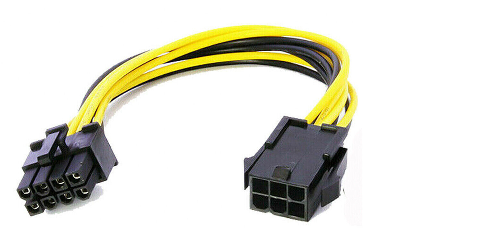 New ATX 6-pin to 8-pin PCI Express GPU Video Card Adapter Cable