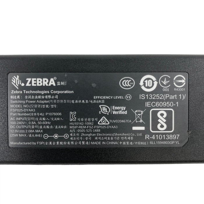 New Genuine Zebra ZQ510 ZQ520 ZQ521 Printer AC Power Adapter Charger 25W