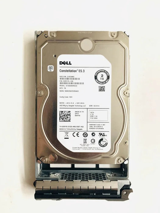 New Dell Constellation 2TB SATA 6Gbps 7.2k 3.5" HDD With Tray ST2000NM0033