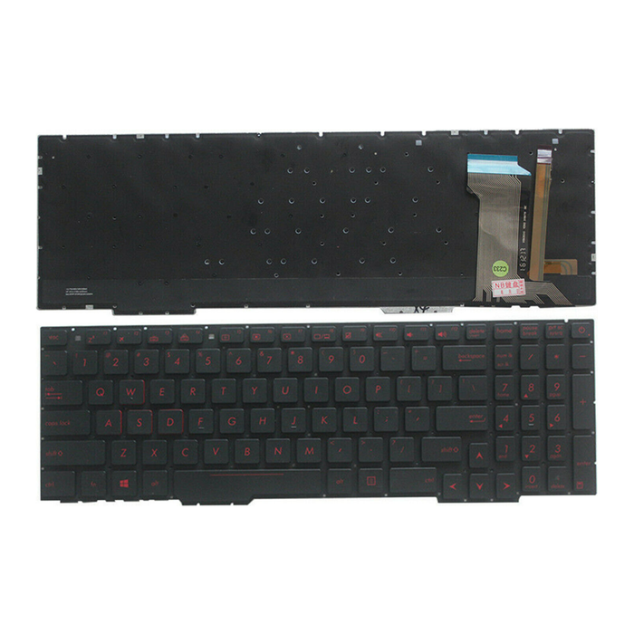 New Asus GL553V GL553VD GL553VE GL753V GL753VD GL753VE US English Red backlit Keyboard V156362AK