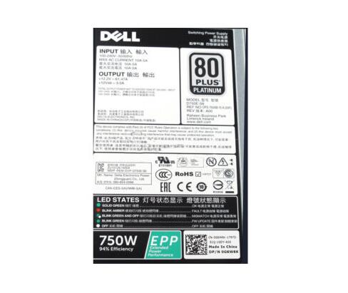New Dell R730 R730xd R630 T430 T630 Power Supply 750W D750E-S6 V1YJ6 0V1YJ6 CN-0V1YJ6 - LaptopParts.ca