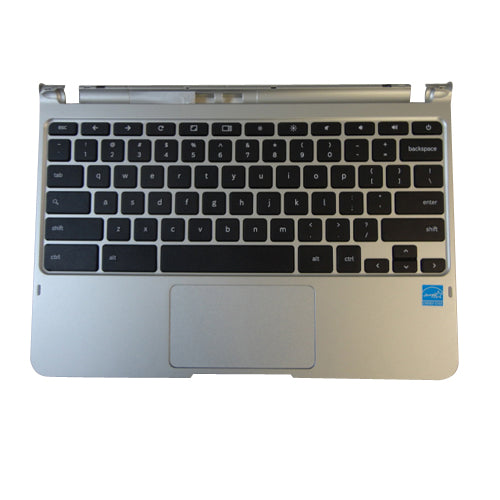 New Samsung Chromebook XE303C12 Silver Palmrest, Keyboard & Touchpad BA75-04170A - LaptopParts.ca