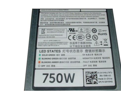 New Dell PowerEdge R620 720 Power Supply 750W XYXMG 0XYXMG CN-0XYXMG - LaptopParts.ca