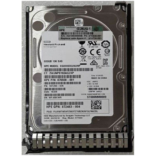 HP Server 600GB 12G SAS 10K ENT 2.5" SFF DS HDD 872477-B21 872736-001