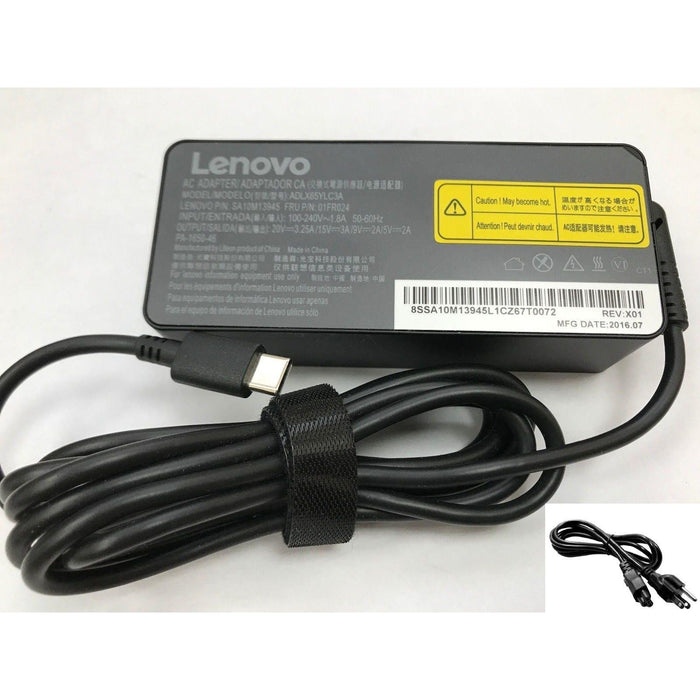 Chargeur Laptop Usb-C 20V-3.25A 65W Lenovo Original - Utiliser Adlx65ycc3a