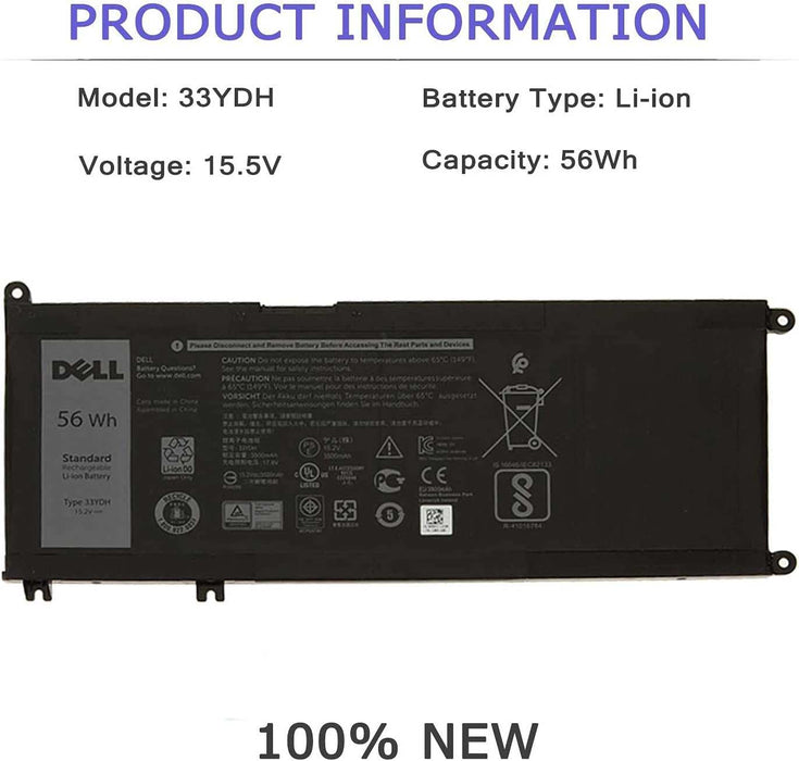 Dell G5 15 5587 ﻿33YDH W7NKD New Genuine Battery 56Wh