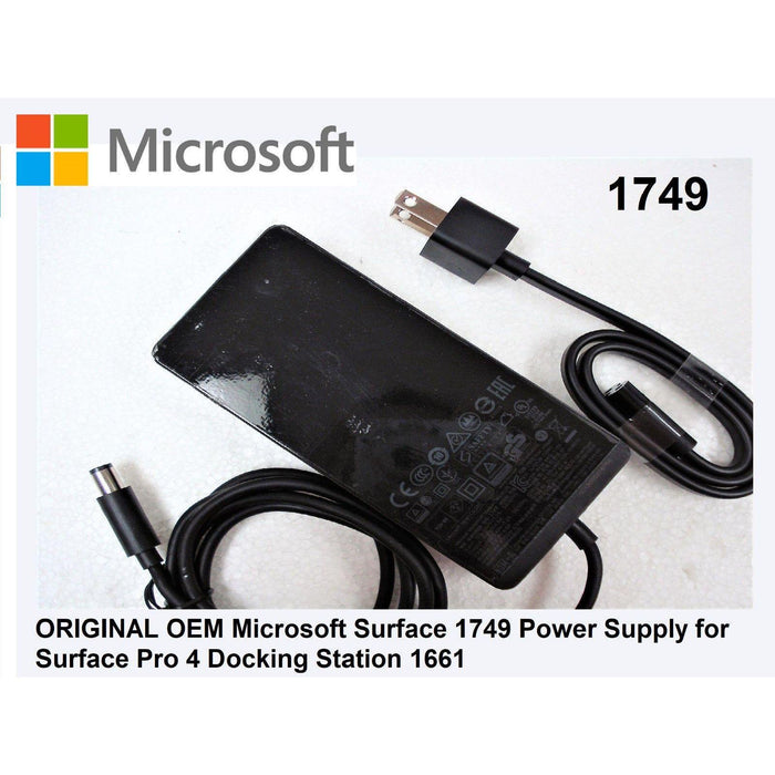 New Genuine Microsoft Surface 1749 Pro 3 4 5 Docking Station AC Adapter PA-1900-38MX X937403-002