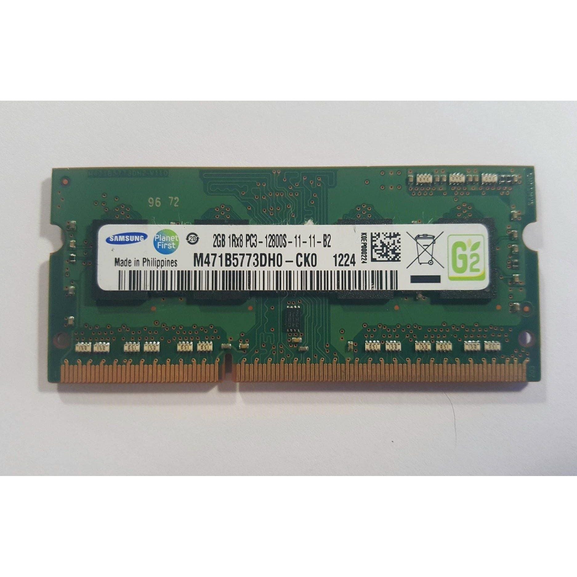 Genuine Samsung 2GB 1Rx8 PC3-12800S-11-11-B2 RAM Memory DDR3  M471B5773DH0-CK0