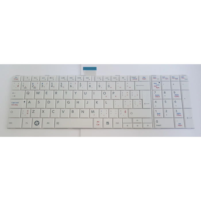 New Toshiba Satellite C850 C850D C855 C855D White French Canadian Keyboard