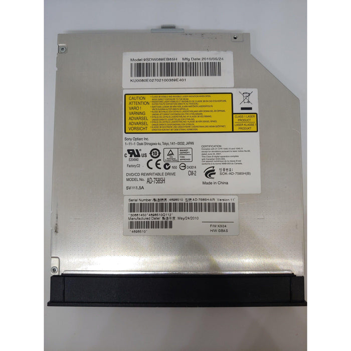 Sony CD / DVD RW DL Optical Drive Sourced from Working Laptop AD-7585H SOK-AD-7585H(B)