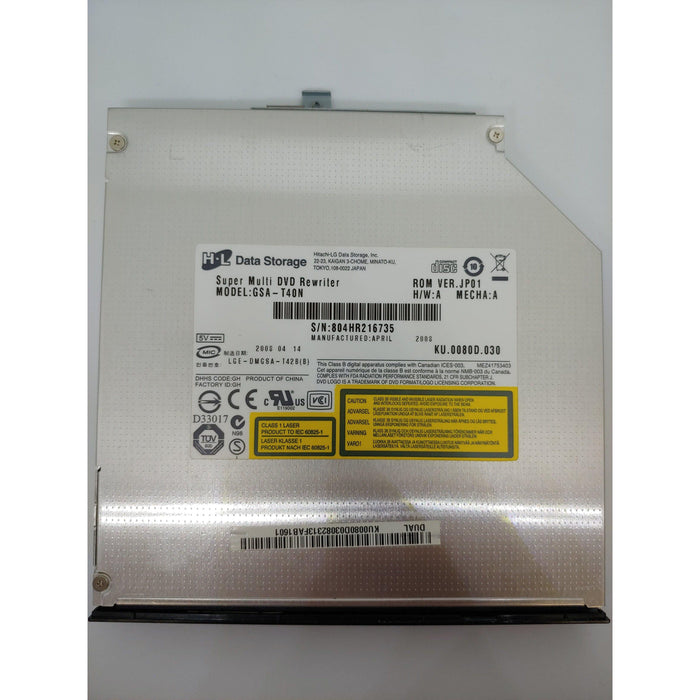 HL CD / DVD RW DL Optical Drive Sourced from Working Laptop GSA-T40N KU.0080D.030