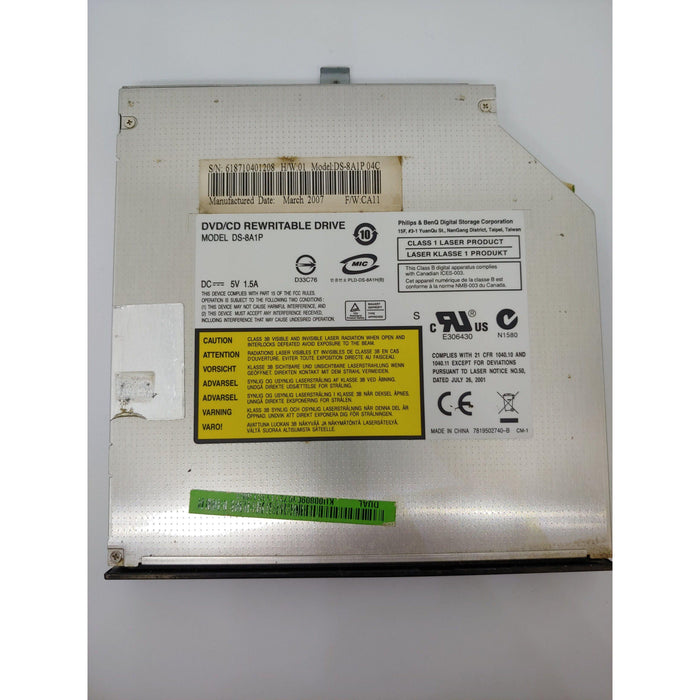 Philips BenQ CD / DVD RW DL Optical Drive Sourced from Working Laptop DS-8A1P 04C