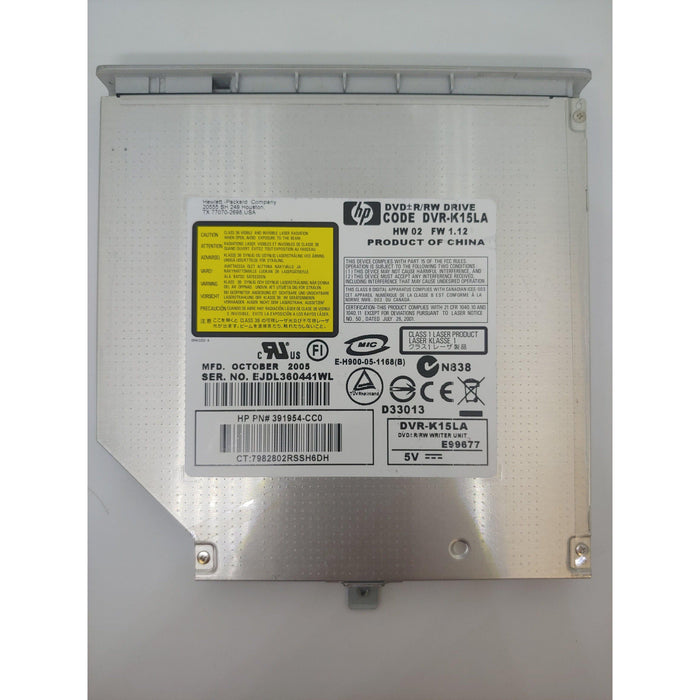 HP CD / DVD RW DL Optical Drive Sourced from Working Laptop DVR-K15LA 391954-CC0
