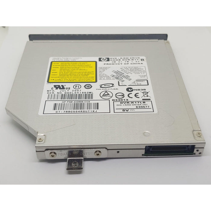 HP DVD‚±RW DL lightScribe Drive Sourced from Working Laptop DVR-K17LB PNR-DVR-K17LB(B)