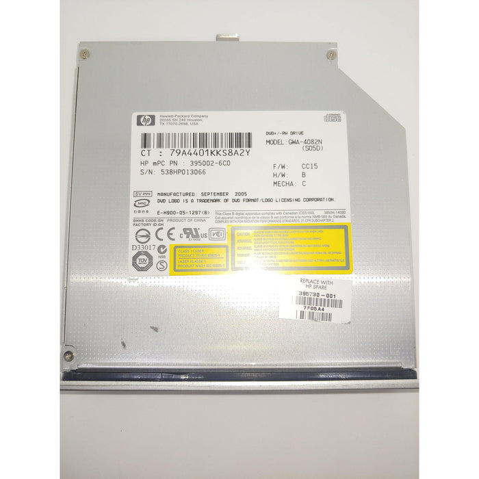 HP DVD‚±RW DL Drive Sourced from Working Laptop GWA-4082N (S05D) 395001-6C0 395730-001