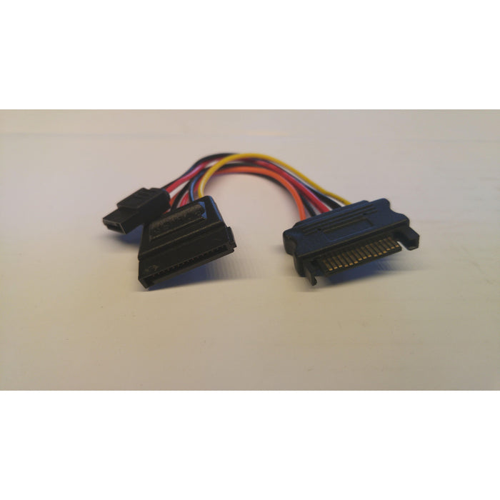 New Female to Male SATA+Slim SATA Power Supply Adapter Connector Cable