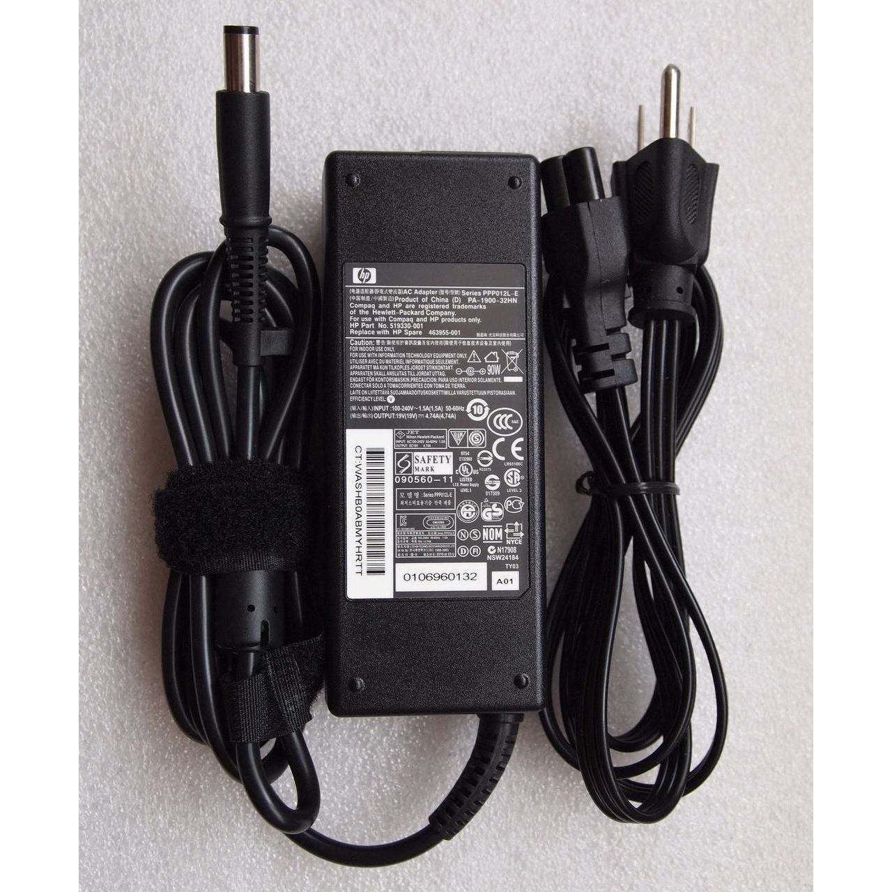 New Genuine HP Elitebook 8640p AC Adapter Charger 613153-001 90W