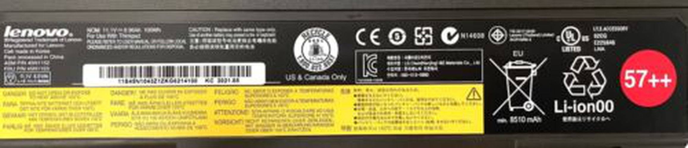 Genuine Lenovo Thinkpad W540 W541 Battery