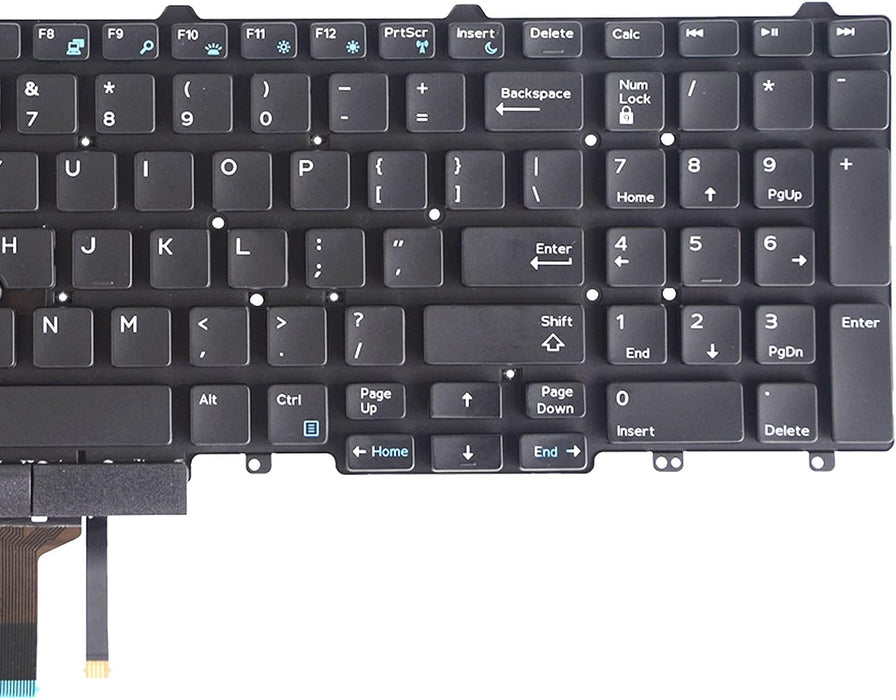 Dell Latitude 5550 5570 5580 5590 5591 Backlit Keyboard with Pointer & Buttons 383D7 0383D7