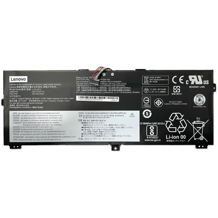 New Genuine Lenovo 02DL021 L18L3P72 L18M3P72 L18S3P72 Battery 51WH - LaptopParts.ca