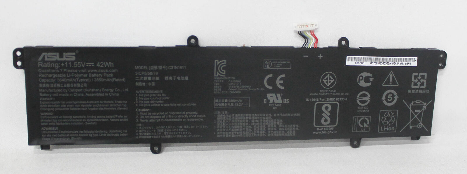New Genuine Asus K413EA K413EQ K413FA K413FQ K413JA Battery 42WH - LaptopParts.ca