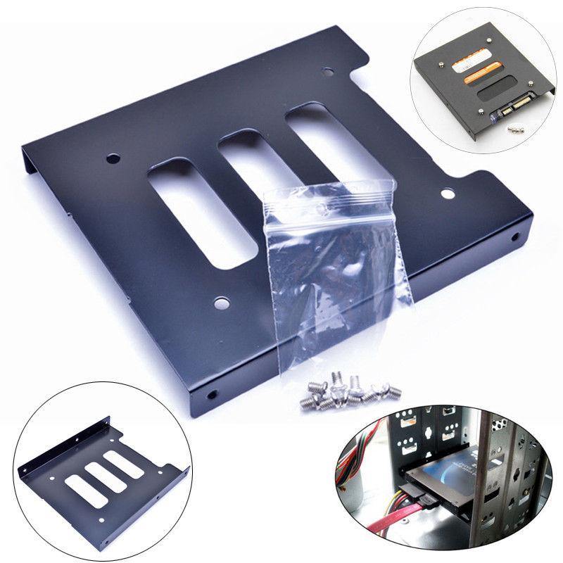 New SSD 3.5 to 2.5 Hdd Hard Drive Metal Mounting Bracket Tray