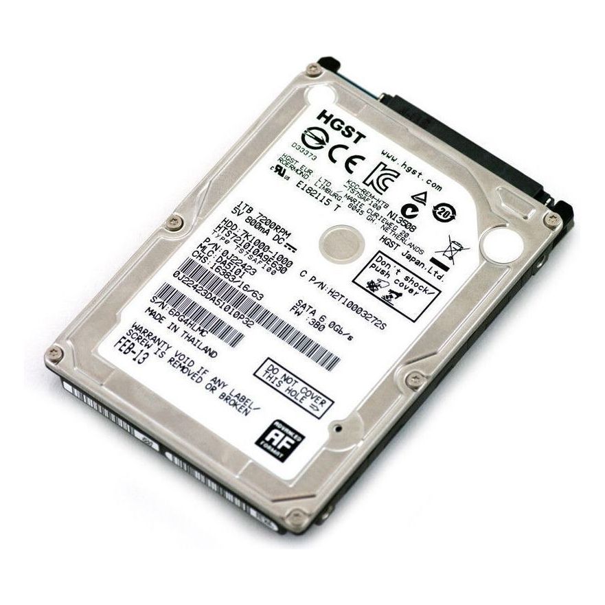 New HGST TravelStar 1Tb Sata 2.5 HDD Hard Drive HTS721010A9E630