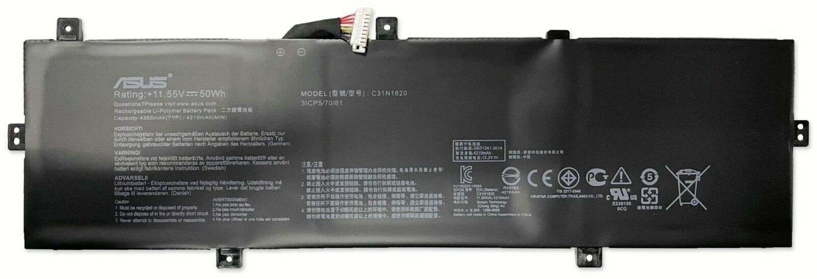 C31N1620 Battery 50Wh