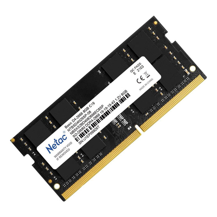 New Netac 8GB DDR4 Ram 2666MHz Laptop Memory Ram  PC4-2666 1.2V CL19 260-Pin SO-DIMM