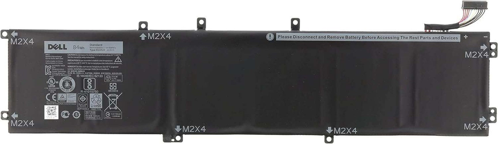 4GVGH New Genuine Dell 04GVGH 1P6KD T453X Battery 84Wh