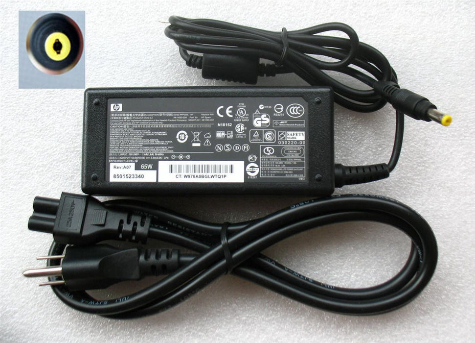 New Genuine HP Compaq NX6110 AC Adapter Charger 65W