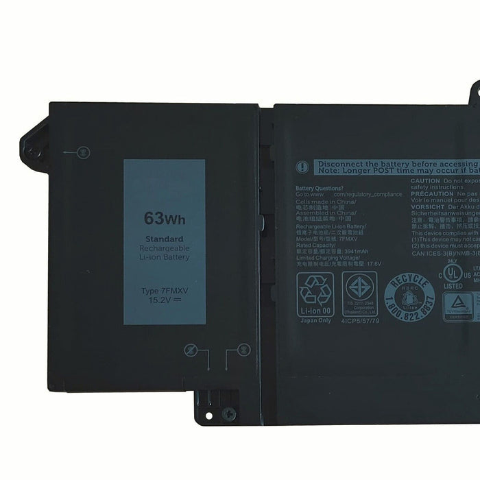 New Compatible Dell Latitude 5320 7320 7420 2-In-1 Battery 42WH - LaptopParts.ca
