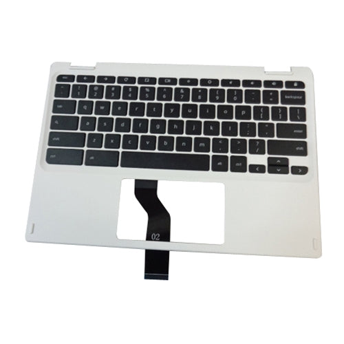 New Acer Chromebook CB5-132T White Upper Case Palmrest & Keyboard EAZHR00101A