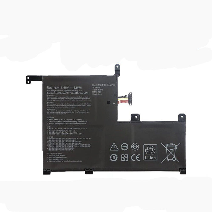 New Compatible Asus ZenBook Flip Q525UA Q525UAR Q525UN Q525UNR Battery 52WH