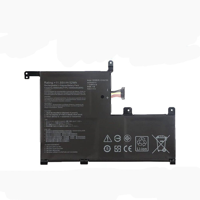 New Compatible Asus 0B200-02650100 C31N1703 Battery 52WH