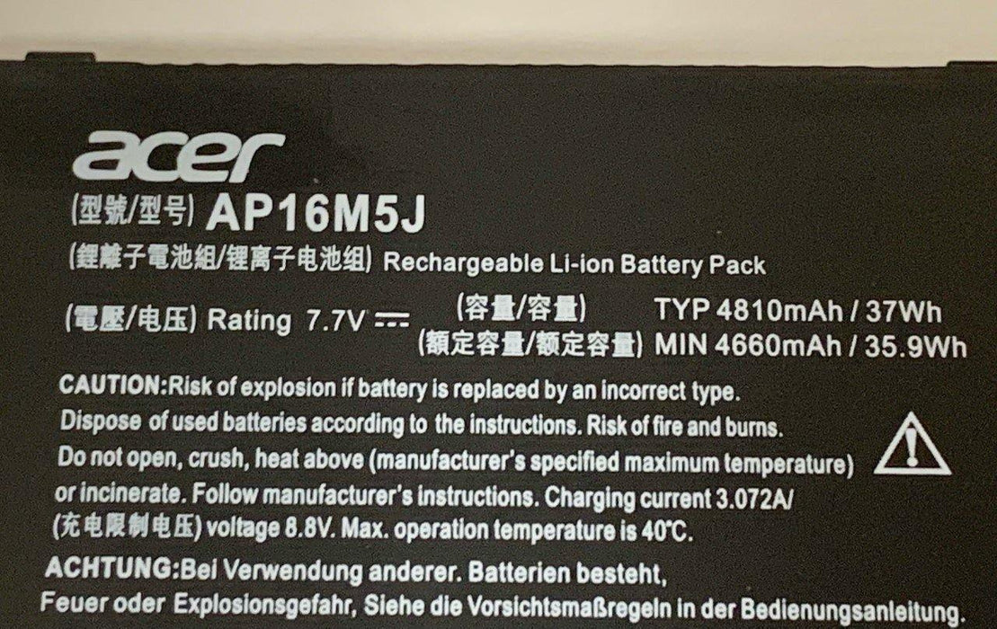 New Genuine Acer Aspire 3 A315-54 A315-56 A317-51 A317-51G Battery 37Wh