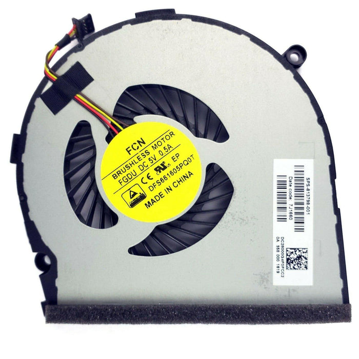 New HP Envy 17-N 17-N000 M7-N Series CPU Fan MF75120V1-C270-S9A DFS661605PQ0T 813798-001 - LaptopParts.ca