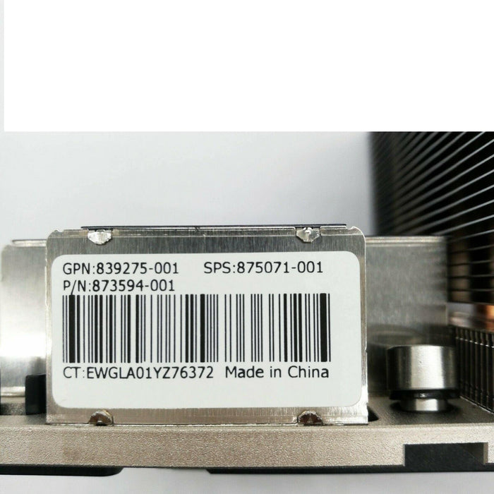 New HP DL380 Gen10 G10 High Performance Heatsink w/Bracket 875071-001 839275-001
