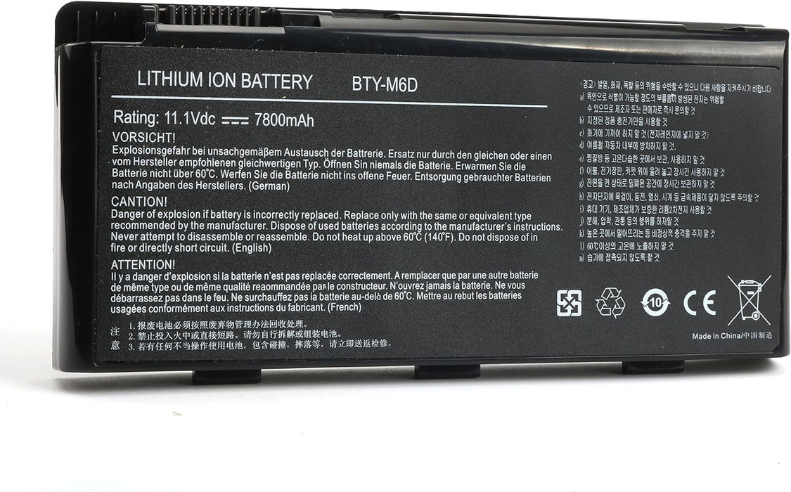 New Genuine MSI GT70 MS1762 0NE-255FR 0NE-276U 0NE-446US 0NE-452US Battery 87Wh