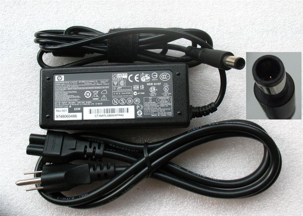 New Genuine HP Compaq N193 Ac Adapter Charger & Power Cord 519329-003 463958-001 65W