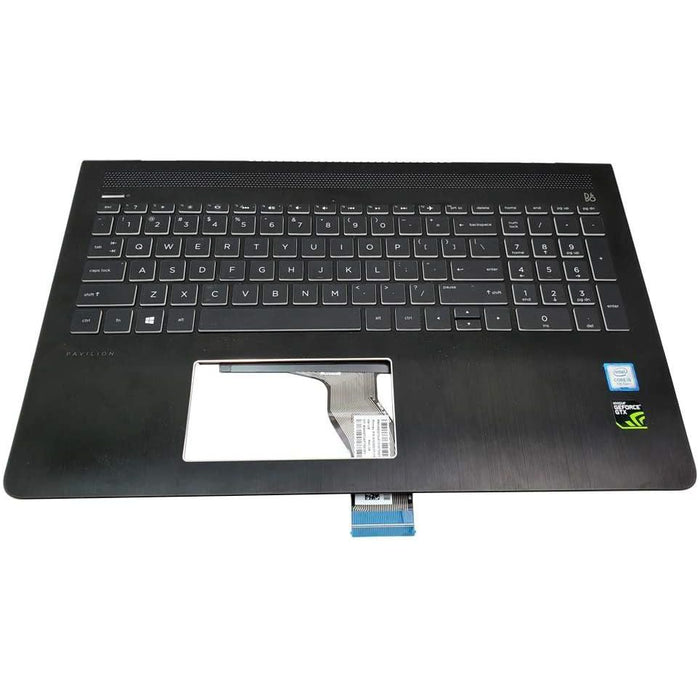 New HP 15CB 15-CB Series Upper Case Palmrest Assembly With Backlit Keyboard 926894-001