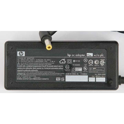 New Genuine HP AC Adapter Charger 0950-4359 19V 3.95A 75W 5.5*2.5mm - LaptopParts.ca