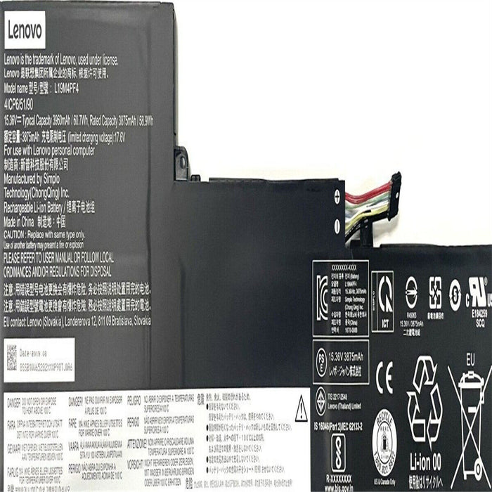 New Genuine Lenovo L19C4PF4 L19D4PF4 L19M4PF4 Battery 60.7WH - LaptopParts.ca