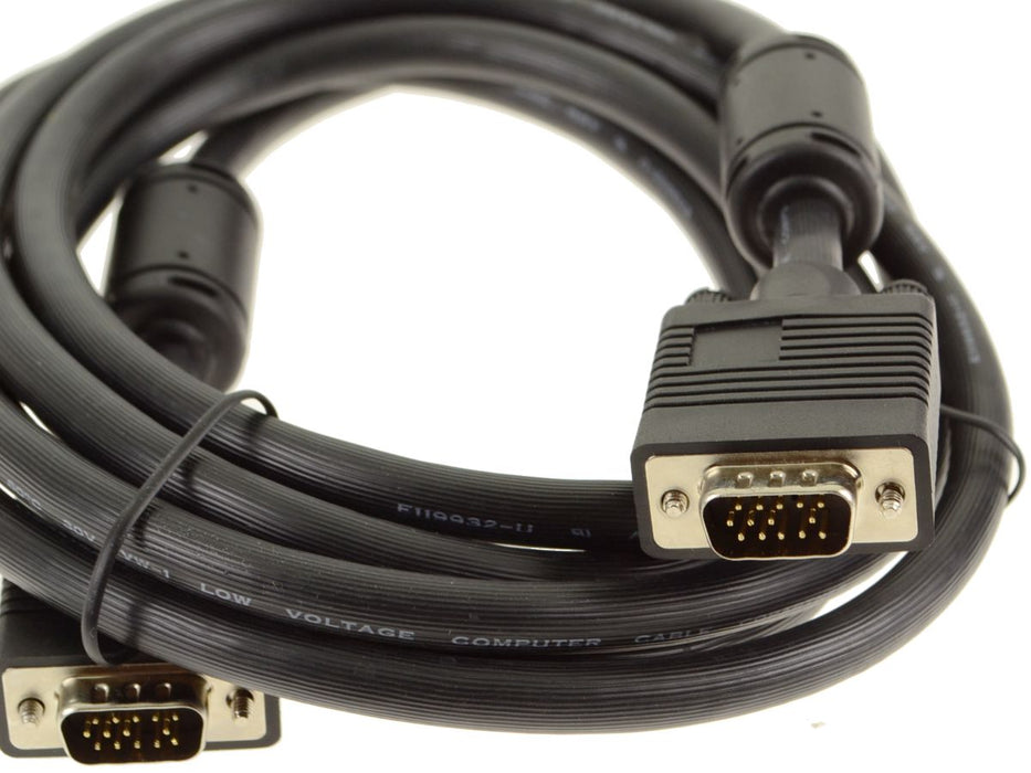 10-Foot VGA 14-Pin External / Desktop Monitor Video Cable - Male to Male - 14 Pin