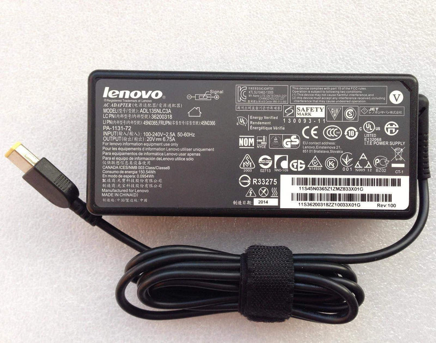 New Genuine Lenovo Y700 135W AC Adapter Charger