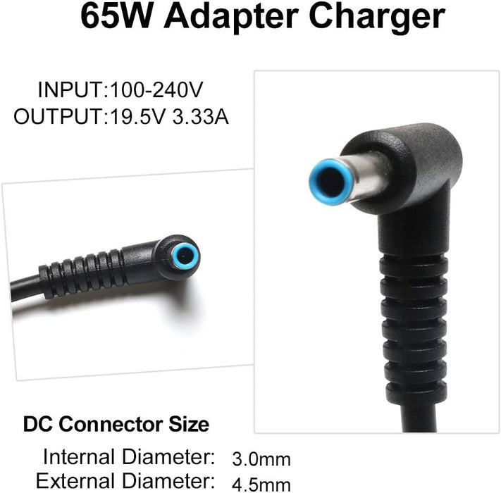 New Compatible HP Elitebook G6 735 745 830 840 850 AC Power Adapter Charger 65W - LaptopParts.ca