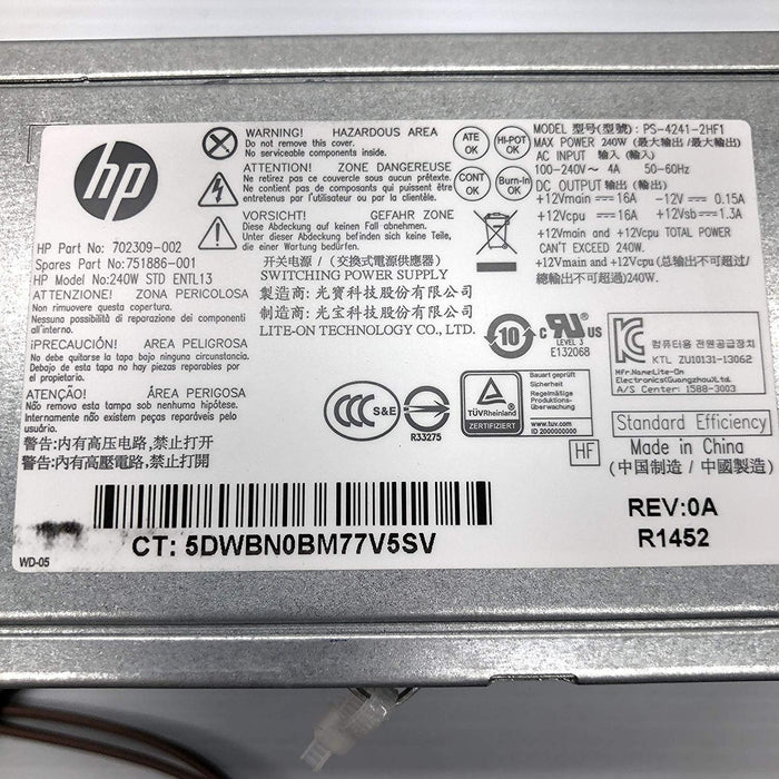 HP EliteDesk 600 G1 700 G1 800 G1 Power Supply 702309-002