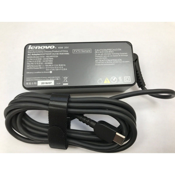 New Genuine Lenovo 5A10K34716 ADLX45YAC2A ADLX45UCCA2A SA10E75823 USB-C Type-C AC Adapter Charger 45W