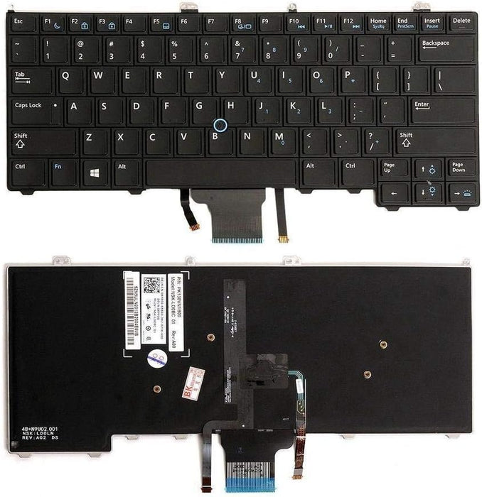 New Dell Latitude E7240 E7440 US English Keyboard With Pointer Backlit NSK-LD0BC PK130VN1B00 8PP00 08PP00