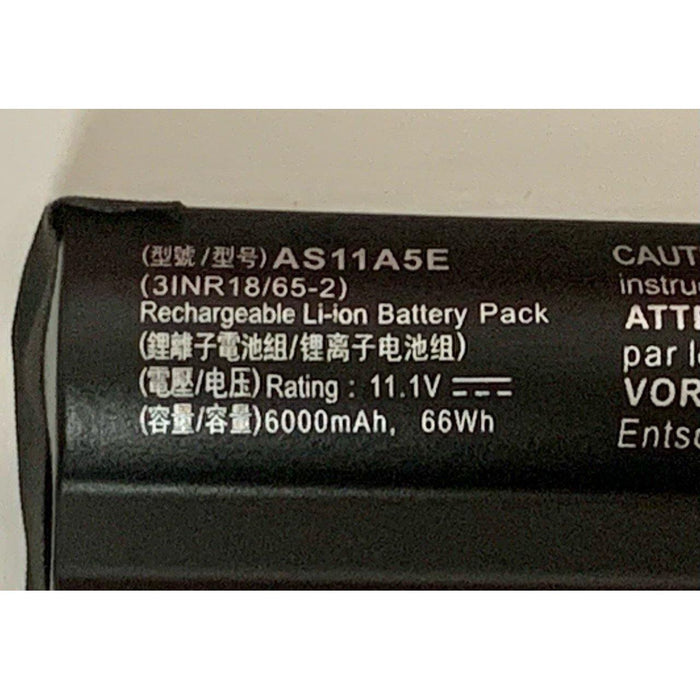 New Genuine Acer AS11A3E AS11A5E 3ICR19/66-2 LC.BTP0A.013 3INR18/65-2 Battery 66Wh